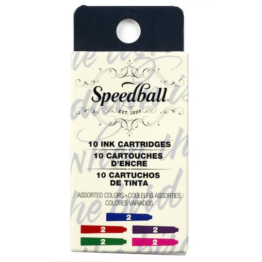 12 Packs: 10 ct. (120 total) Speedball® Calligraphy Ink Cartridges